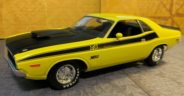 1970 Dodge Challenger T/A model car by Revell