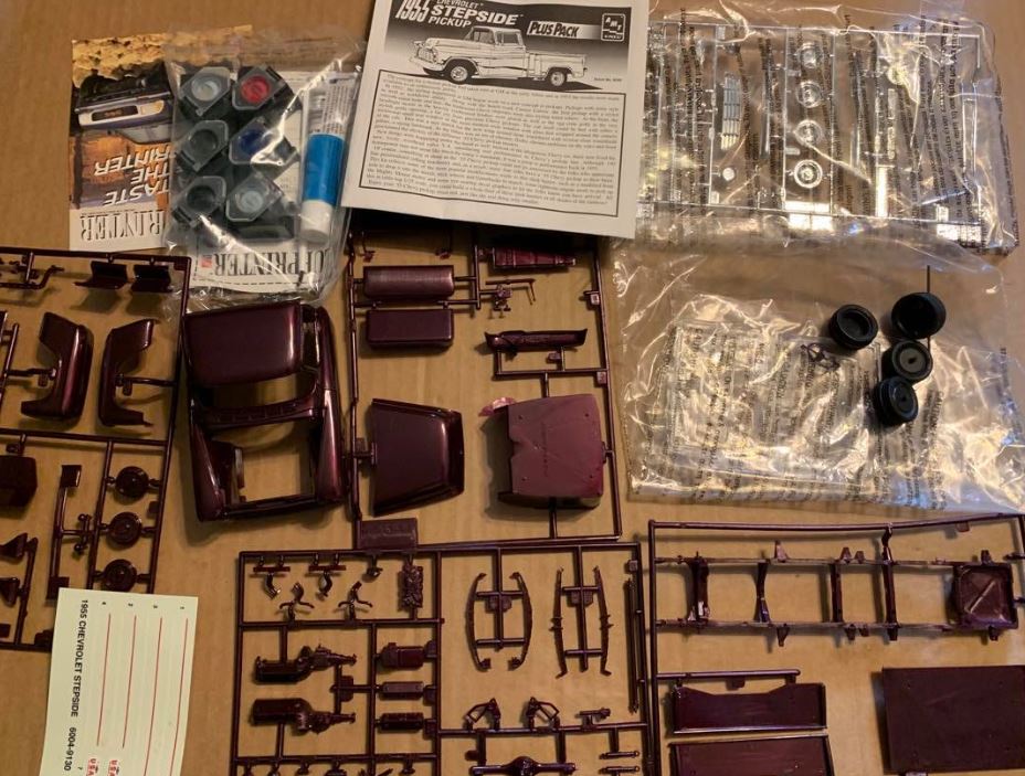 1955 Chevy Stepside by AMT - parts