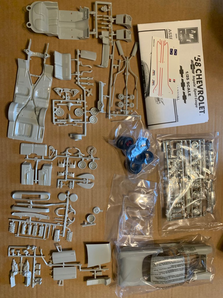 Parts for 1958 Chevy Impala AMT kit
