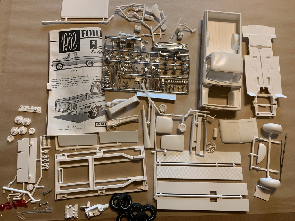 XRAY of 1962 Ford F100 AMT 3n1 kit. VERY RARE