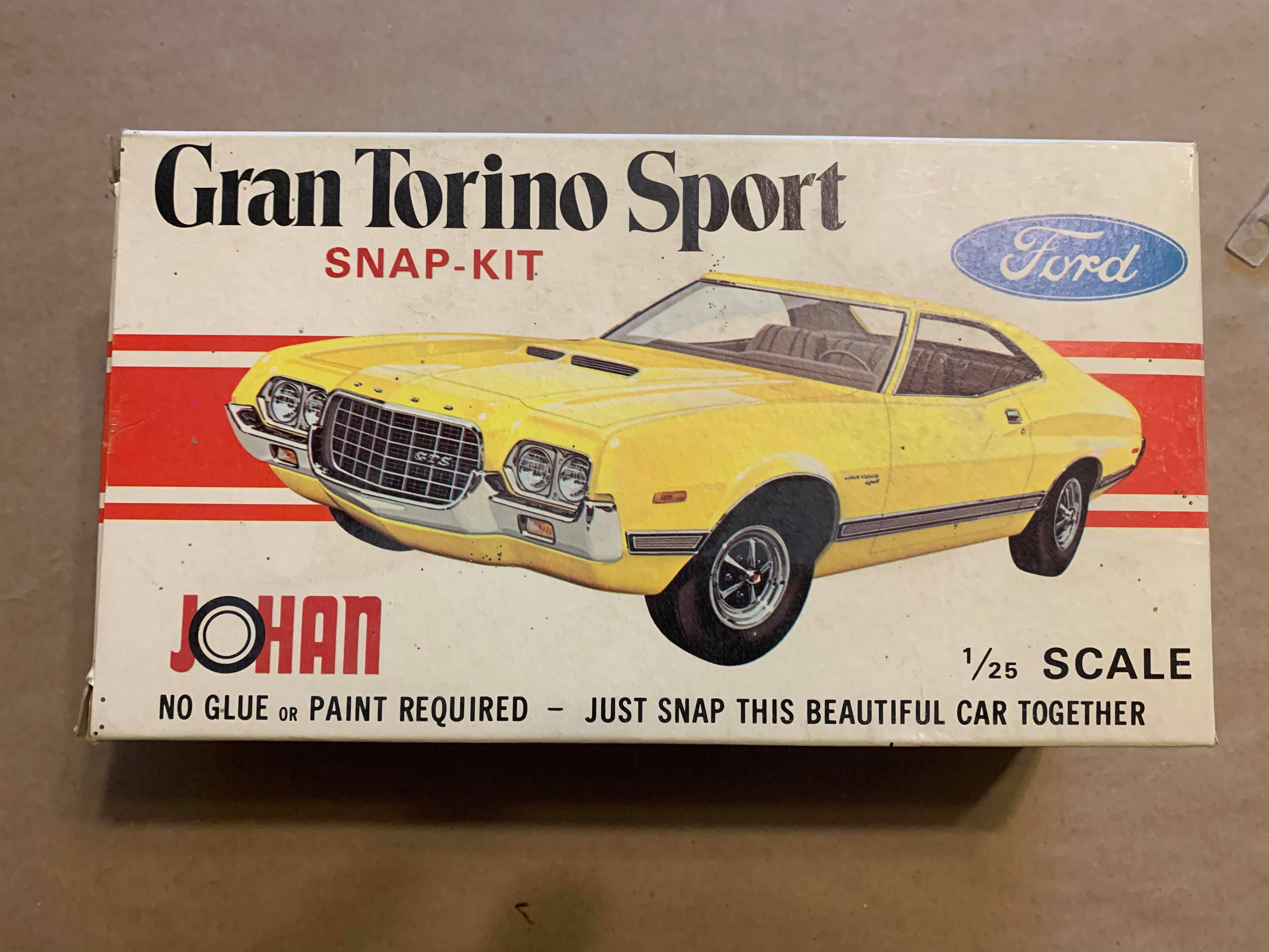 X-RAY: ☼RARE☼ (1972) Ford Gran Torino Sport Snap-kit 1/25, Jo