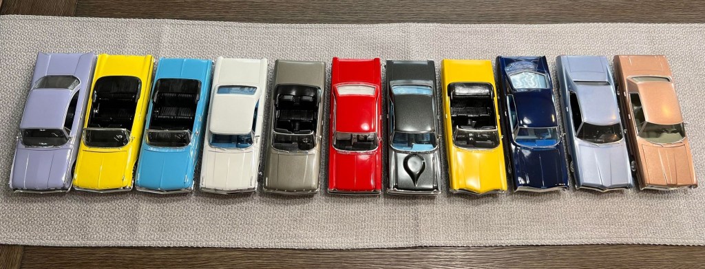 ALL the Ford Galaxies from 1960-1970 - all by AMT, and all 1/25 scale